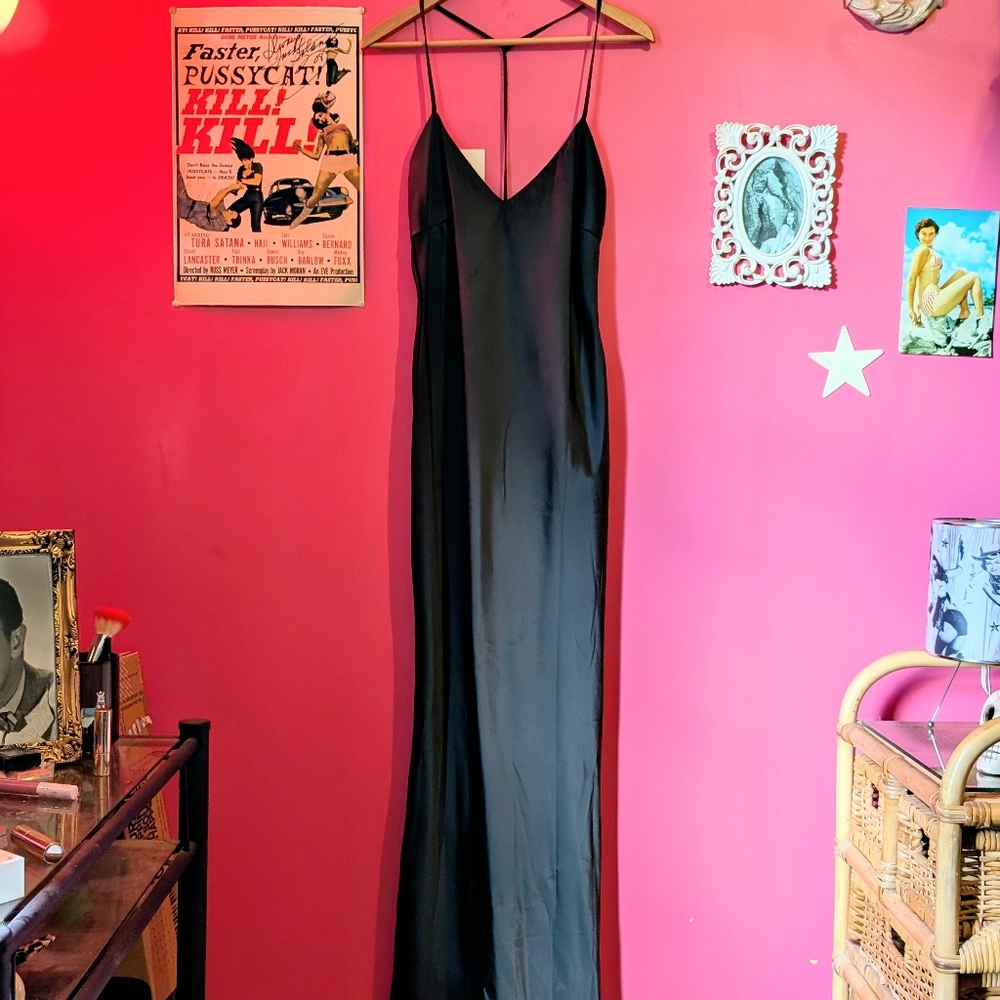 Nasty Gal NWT Satin Maxi Dress Size UK12 US8